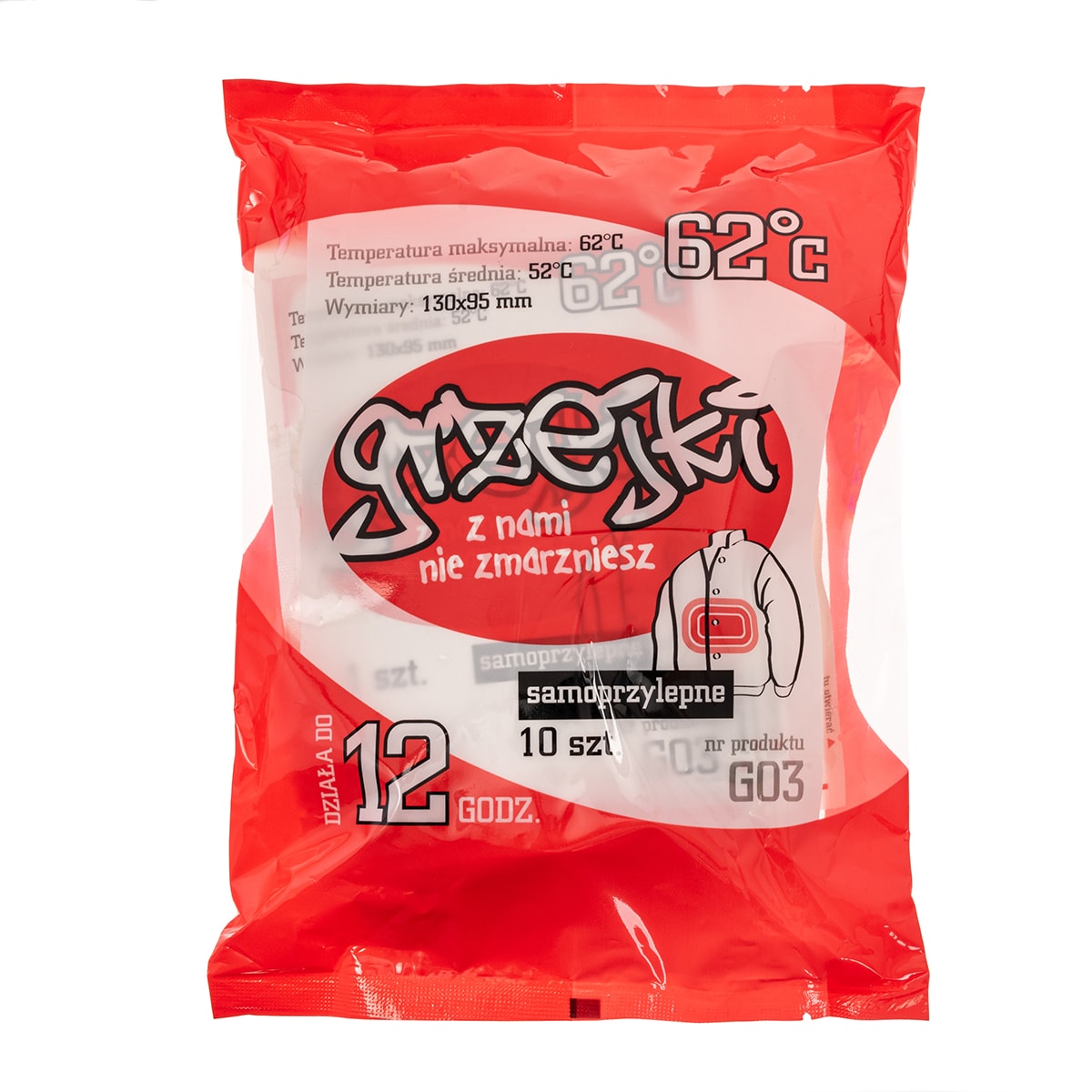 Ogrzewacz chemiczny Grzejki do ciała - 10 szt.