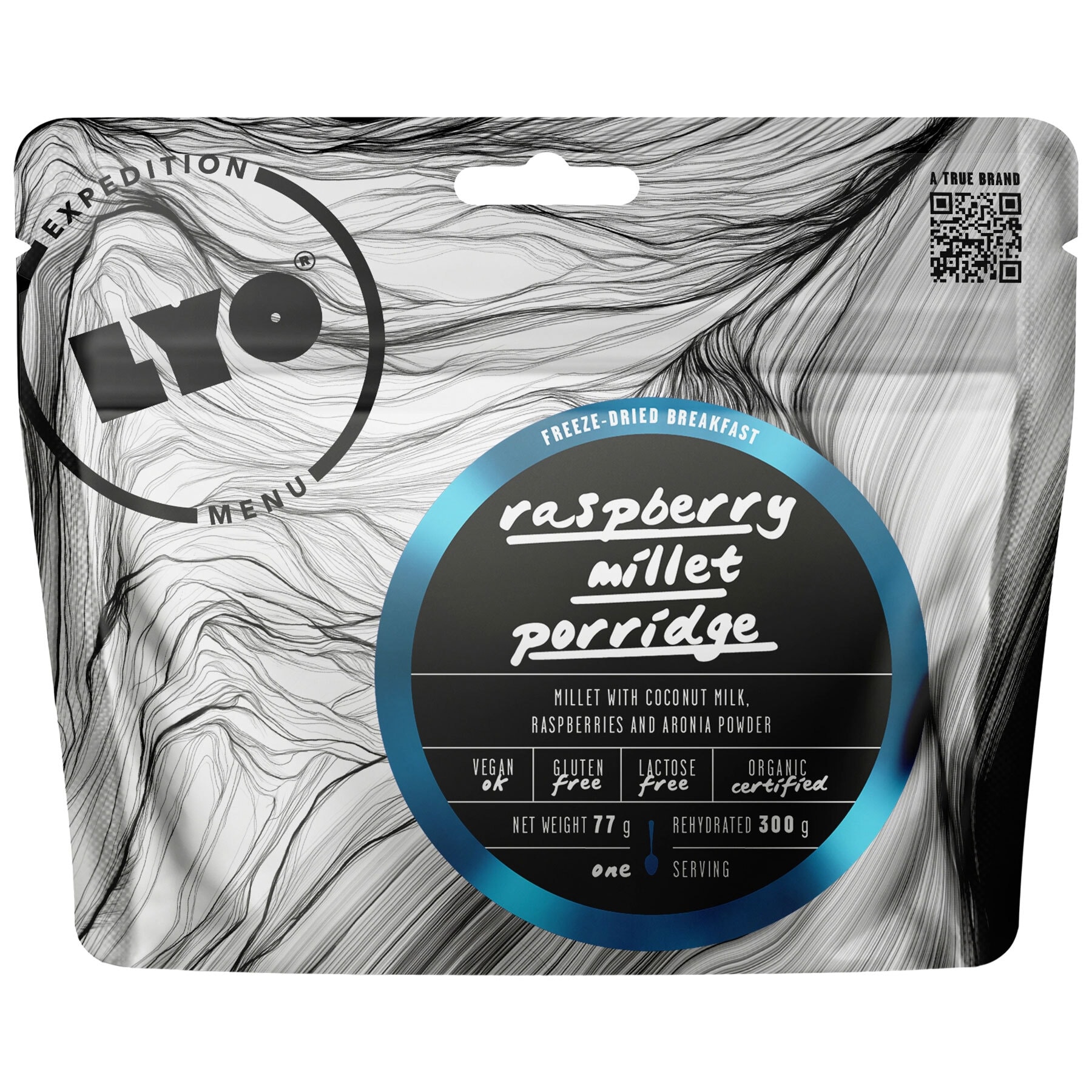 Żywność liofilizowana LYO Food Eko Jaglanka na mleku kokosowym z malinami i aronią